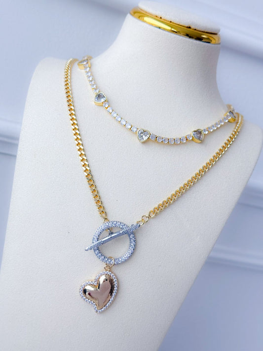 Gargantilla Corazones